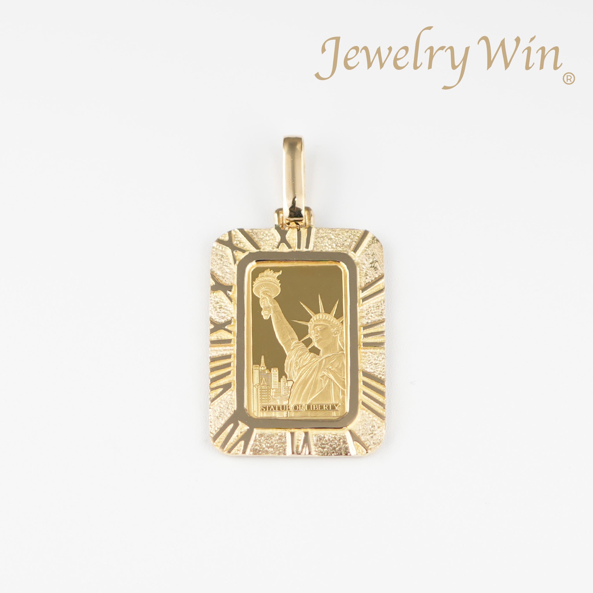 ペンダントトップ K24 PAMPリバティ インゴット 2g K18 枠付 (Type-RM)