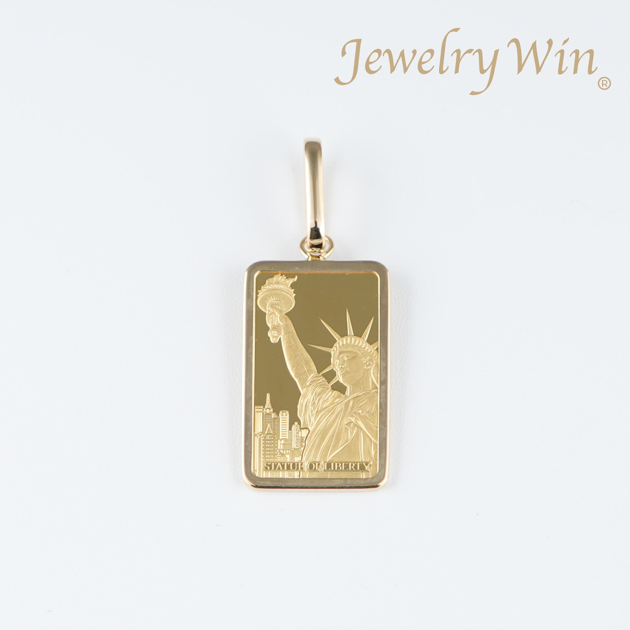 ペンダントトップ K24 PAMPリバティインゴット 2g K18 枠付