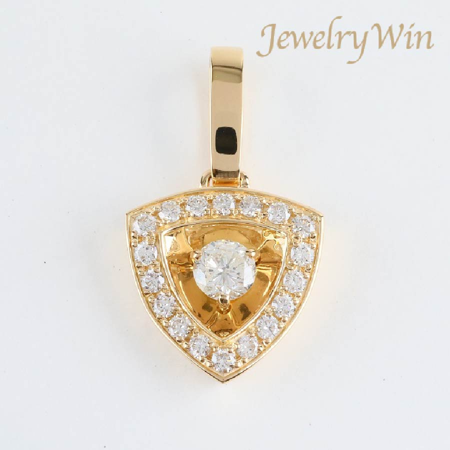 ペンダントトップ K18 ダイヤモンド付 (Type-TR)