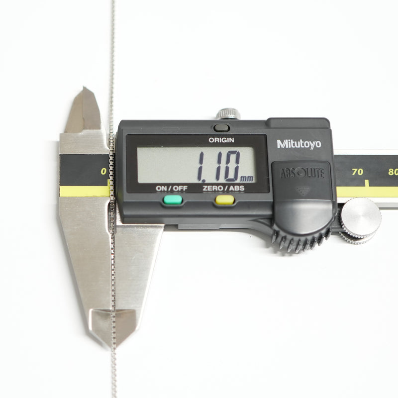 ベネチアンチェーンネックレス Pt850 幅1.1mm 50cm(スライドアジャスター付) (1.2)