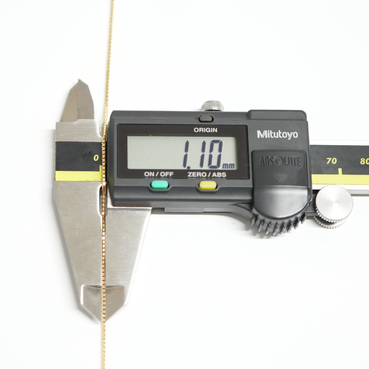 ベネチアンチェーン ネックレス K18 幅1.1mm 60cm ※スライド