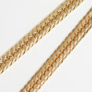 喜平 ネックレス K18 トリプル 8面 100g 50cm 造幣局検定マーク(ホールマーク)刻印入り ※平カット