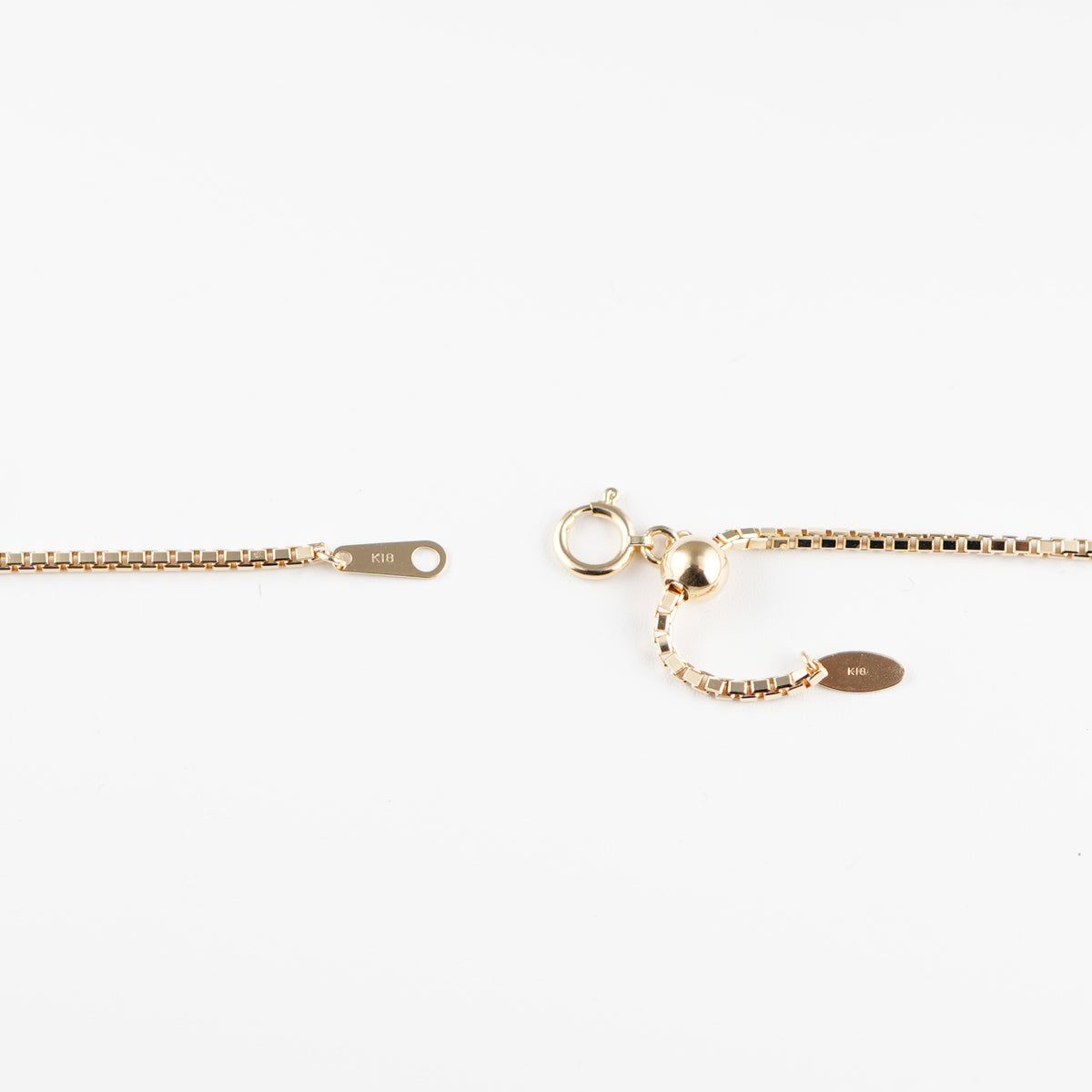 ベネチアンチェーン ネックレス K18 幅1.5mm 60cm ※スライド