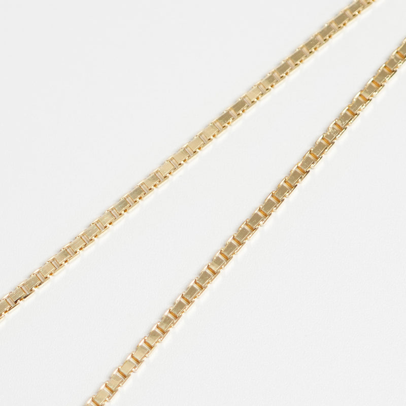 ベネチアンチェーン ネックレス K18 幅1.8mm 60cm ※スライド