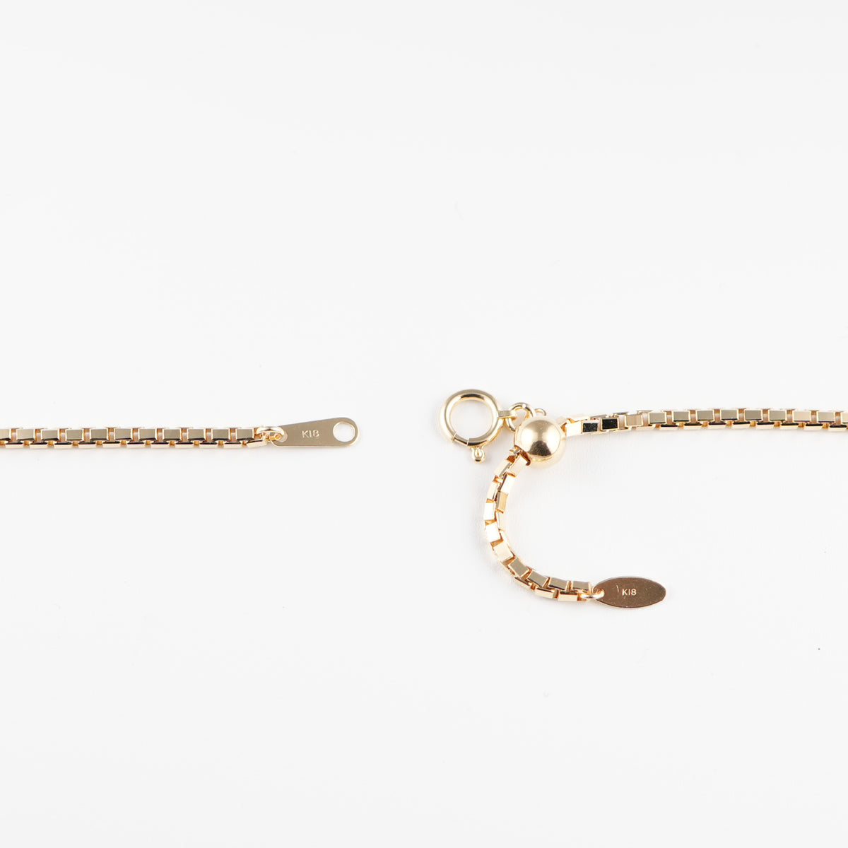 K18 750 ベネチアンチェーンネックレス ベネチアンチェーンネックレス K18 幅1.8mm 45cm(スライド