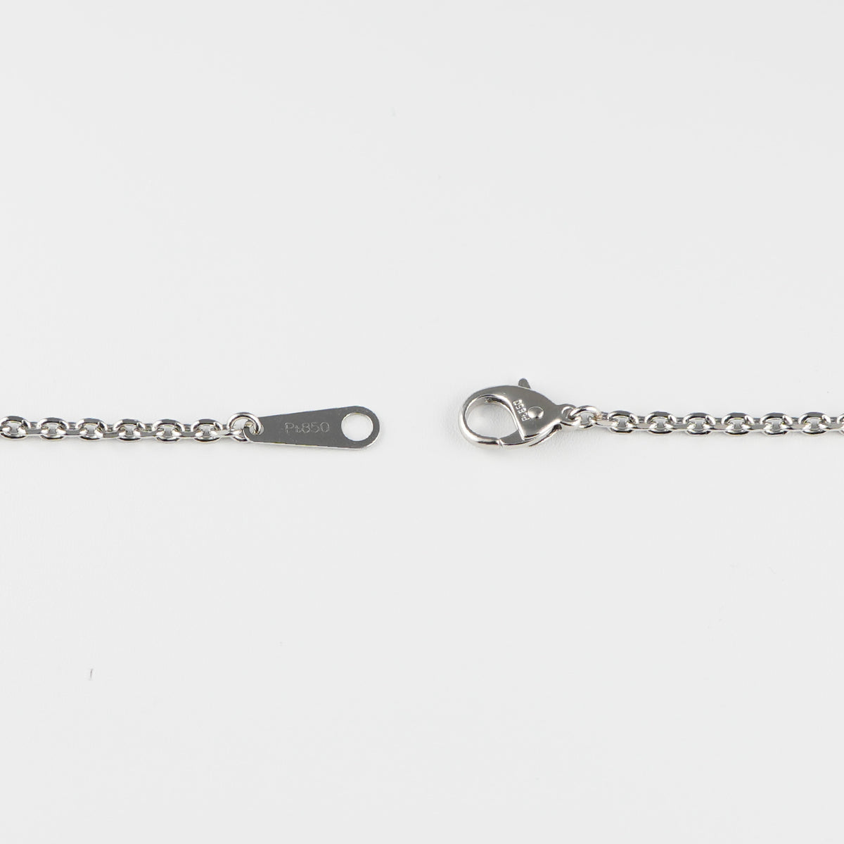 カット小豆チェーン ネックレス Pt850 幅2.0mm 0.6φ 50cm
