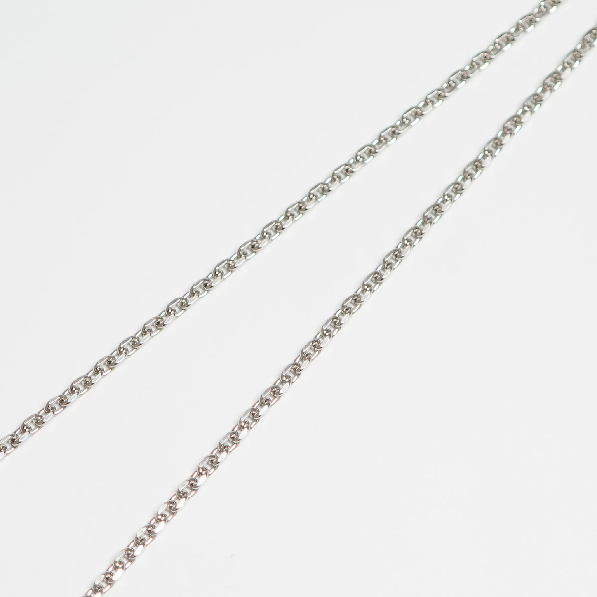 カット小豆チェーン ネックレス Pt850 幅2.0mm 0.6φ 45cm