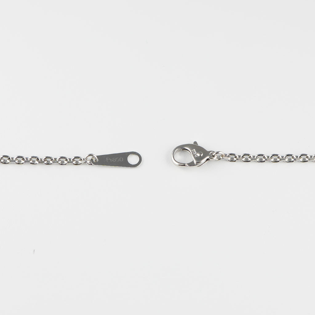 【ファッション通販】 0.6φ 幅2.0mm Pt850 カット小豆ネックレス 45cm チェーン 小豆 アクセサリー