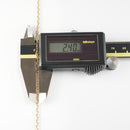 カット小豆チェーン ネックレス K18 幅2.4mm 0.82φ 55cm