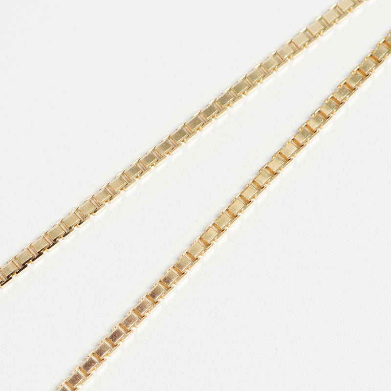 ベネチアンチェーンネックレス K18 幅2.0mm 45cm(スライドアジャスター付) (2.15)