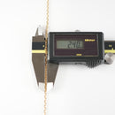 カット小豆チェーン ネックレス K18 幅2.4mm 0.82φ 45cm