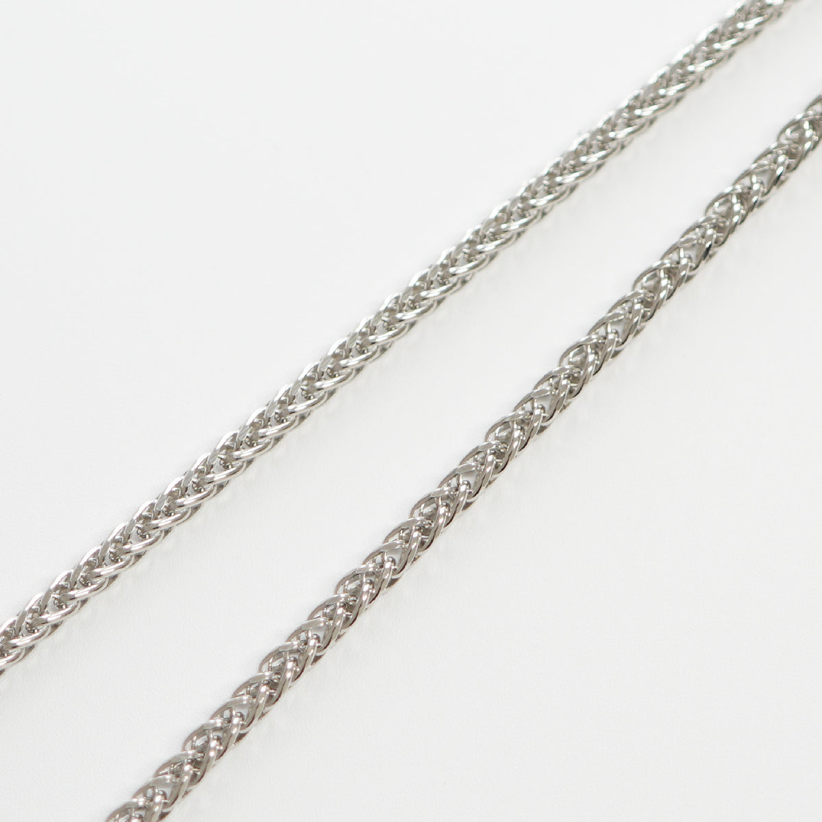 スパイクチェーン ネックレス Pt850 幅3.0mm 0.8φ 55cm
