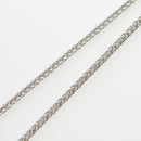スパイクチェーン ネックレス Pt850 幅3.0mm 0.8φ 55cm
