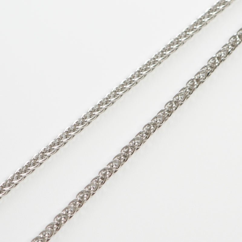 スパイクチェーン ネックレス Pt850 幅3.0mm 0.8φ 55cm