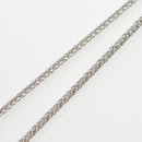 スパイクチェーン ネックレス Pt850 幅3.0mm 0.8φ 50cm
