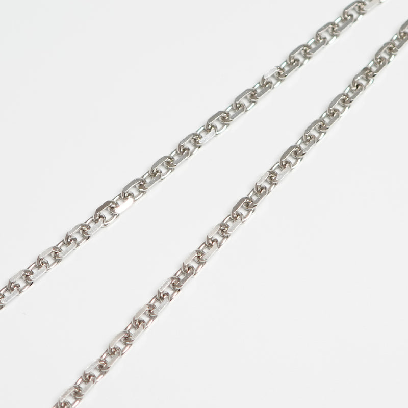 pt850 チェーンネックレス カット小豆チェーン ネックレス Pt850 幅3.3mm 0.93φ 50cm