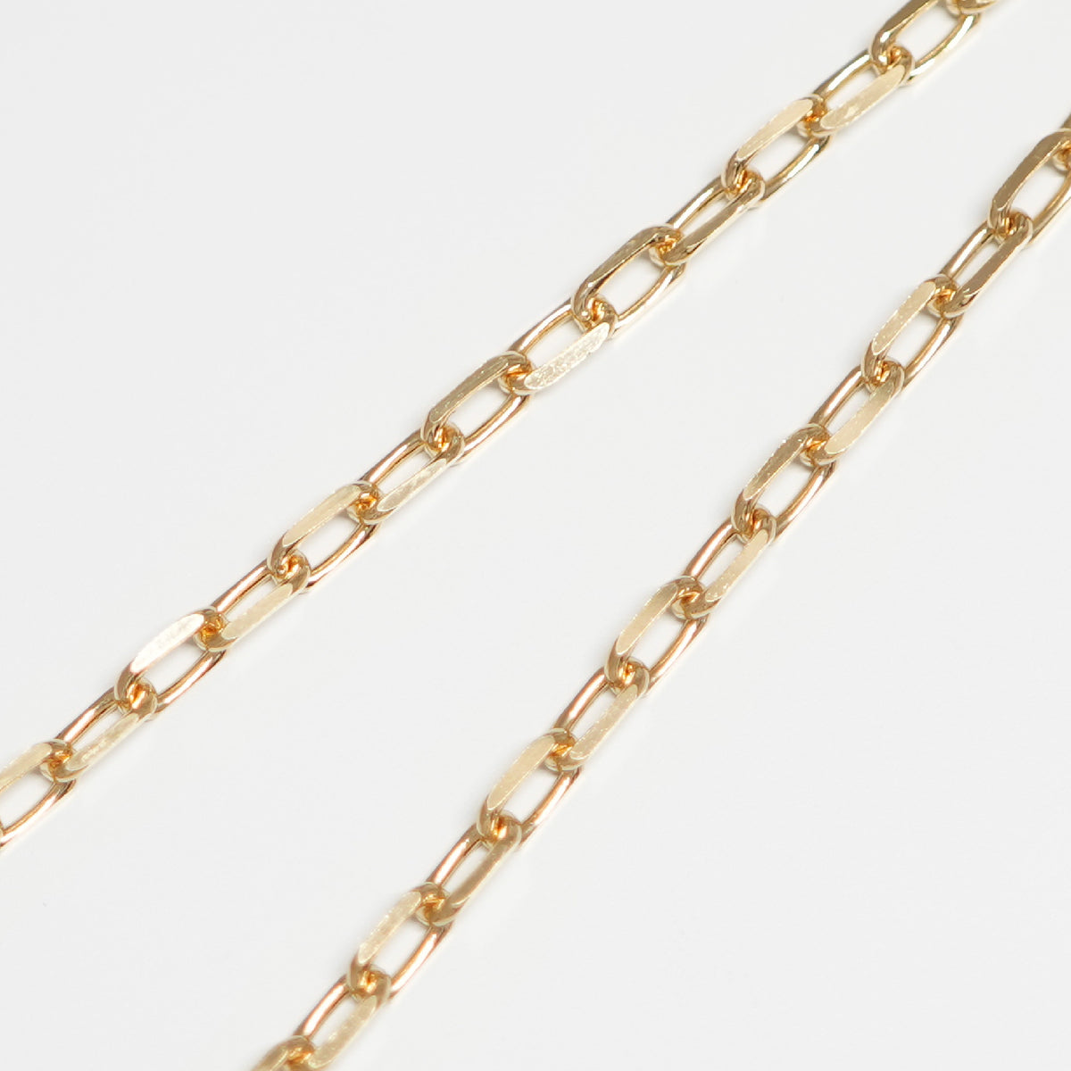 粗目小豆チェーン ネックレス K18 幅3.4mm 1.0φ 45cm