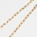 粗目小豆チェーン ネックレス K18 幅3.4mm 1.0φ 45cm