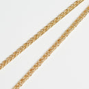 スパイクチェーン ネックレス K18 幅3.5mm 1.0φ 55cm