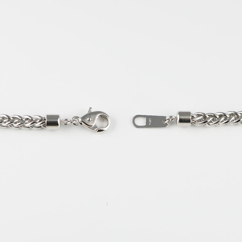 スパイクチェーン ネックレス Pt850 幅3.5mm 1.0φ 50cm