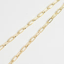 クリップチェーン ネックレス K18 幅3.5mm 60cm