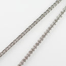 スパイクチェーン ネックレス Pt850 幅3.5mm 1.0φ 50cm