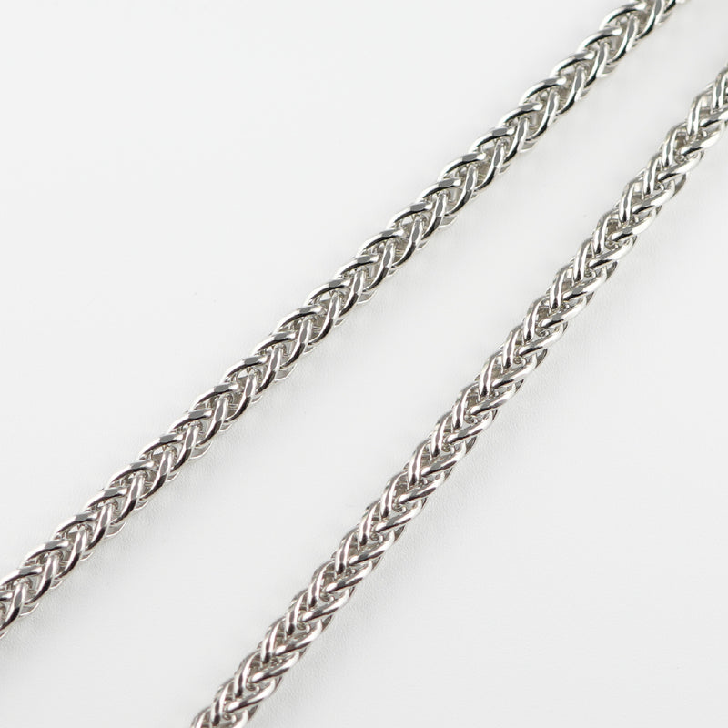 スパイクチェーン ネックレス Pt850 幅3.5mm 1.0φ 50cm