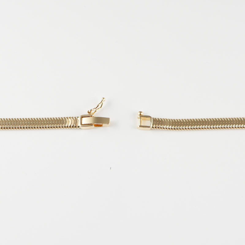 スネークチェーン ネックレス k18 K18 スネーク ネックレスチェーン 0.7mm レディース オクストロー