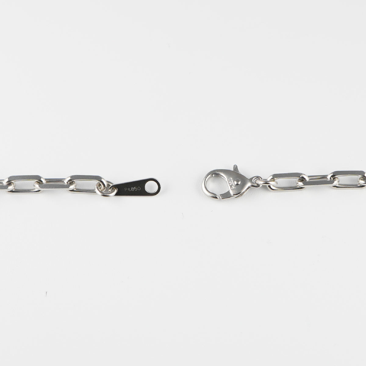 粗目小豆ネックレス Pt850 幅3.8mm 1.2φ 60cm 小豆 チェーン