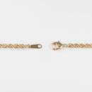 パイプロープ ブレスレット K18 幅3mm 16cm