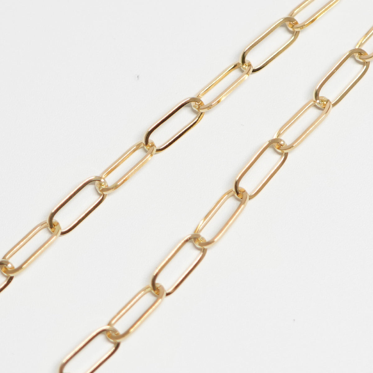 シングルチェーン ネックレス K18 幅4.0mm 0.7角線 55cm