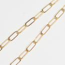 シングルチェーン ネックレス K18 幅4.0mm 0.7角線 50cm