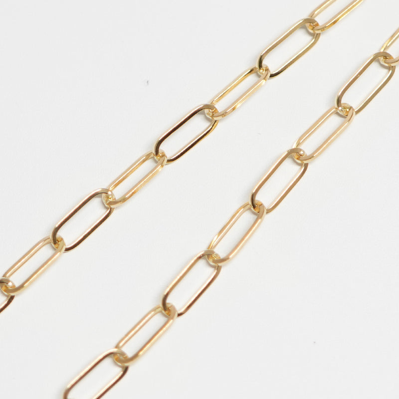 k18チェーン シングルチェーン ネックレス K18 幅4.0mm 0.7角線 55cm