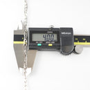 ダブルチェーン ネックレス Pt850 幅4.0mm 0.7角線 60cm