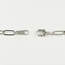 シングルチェーン ブレスレット Pt850 幅4.0mm 0.7角線 20cm