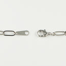 シングルチェーン ネックレス Pt850 幅4.0mm 0.7角線 45cm