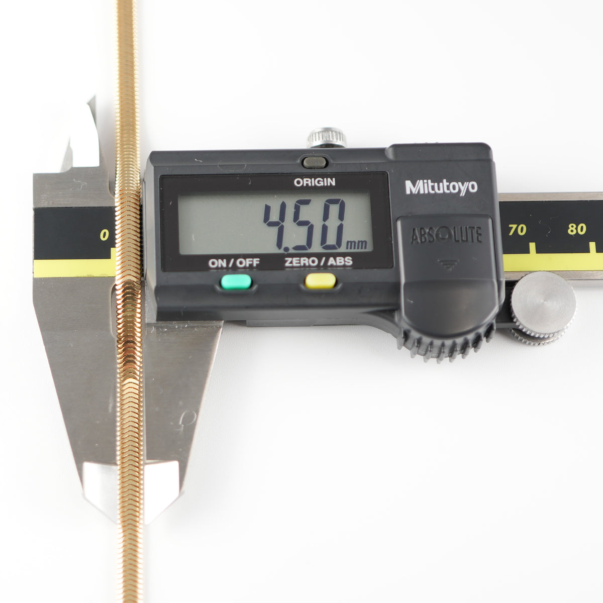 スネークチェーン ネックレス K18 幅4.5mm 45cm