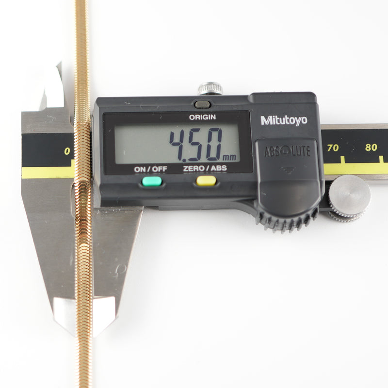 スネークチェーン ネックレス K18 幅4.5mm 45cm