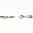 ダブル小豆チェーン ブレスレット Pt850 幅4.7mm 1.0角線 20cm