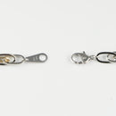 ダブル小豆チェーン ブレスレット K18 Pt850 コンビ 幅4.7mm 1.0角線 20cm