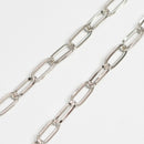 シングルチェーン ネックレス Pt850 幅4.7mm 1.0角線 50cm