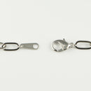 シングルチェーン ネックレス Pt850 幅4.7mm 1.0角線 50cm