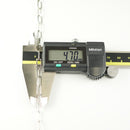 シングルチェーン ブレスレット Pt850 幅4.7mm 1.0角線 19cm