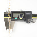 シングルチェーン ブレスレット K18 幅4.7mm 1.0角線 18cm