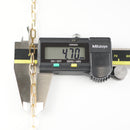 シングルチェーン ネックレス K18 幅4.7mm 1.0角線 45cm