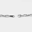 粗目小豆チェーン ネックレス Pt850 幅4.8mm 1.5φ 45cm