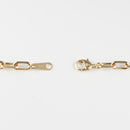 粗目小豆チェーン ブレスレット K18 幅4.8mm 1.5φ 17cm