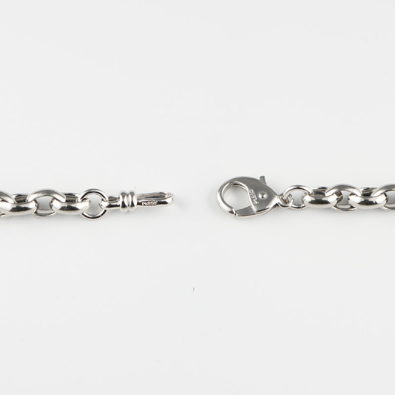 マーヴェラスチェーンブレスレット Pt850 幅5.0mm 18cm