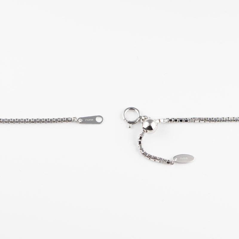 ベネチアンチェーンネックレス Pt850 幅1.6mm 50cm(スライドアジャスター付)※入荷待ち