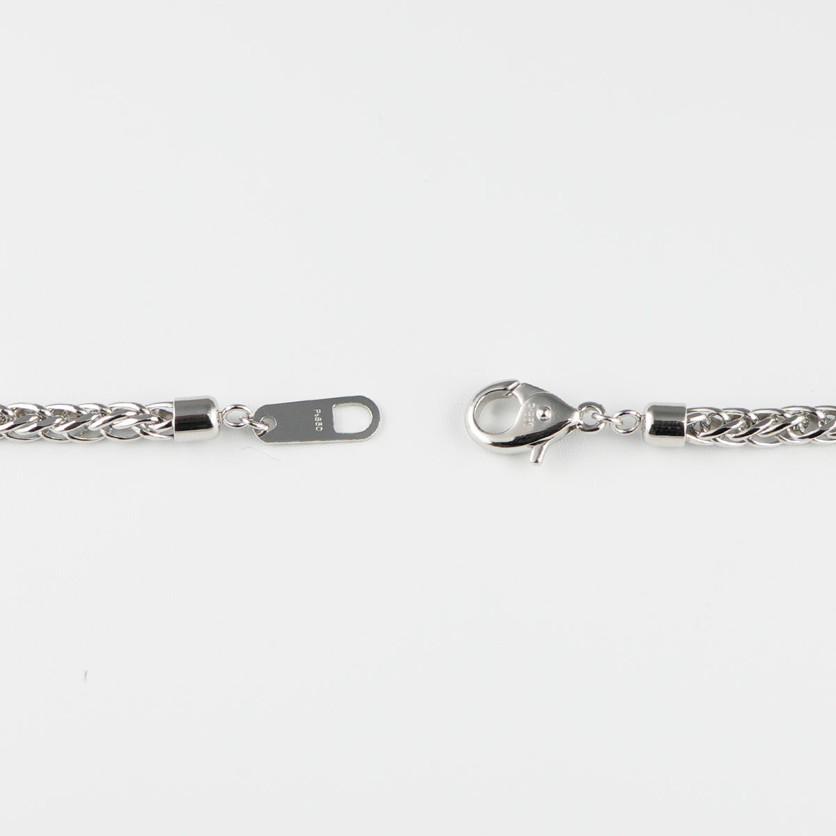 A＆S ネックレス　Pt850 スパイクチェーンネックレス Pt850 幅3.0mm 0.8φ 50cm スパイク